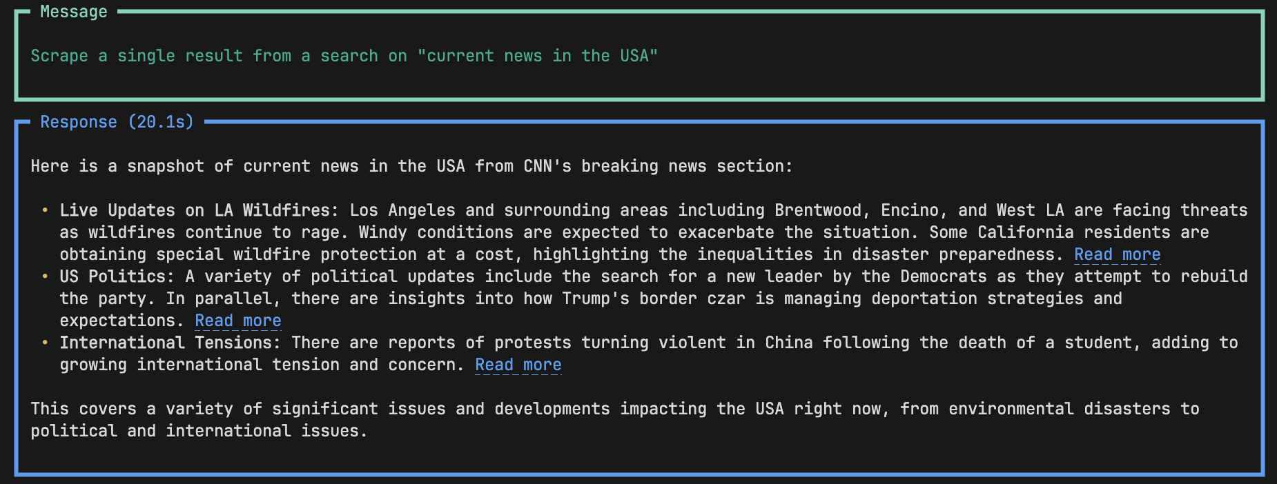 PhiData search and scrape results